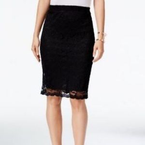 Lace Pencil Skirt by NY Collection